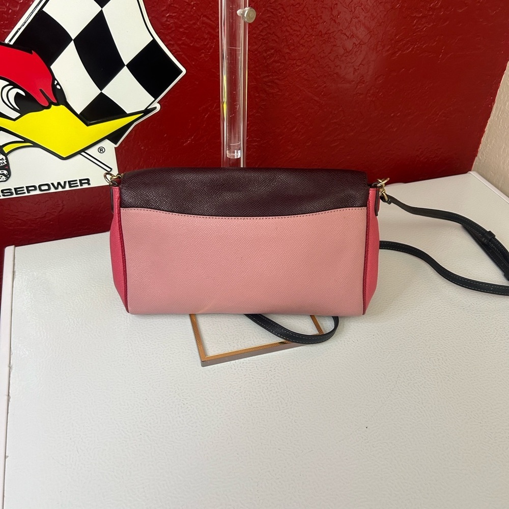 Coach Pink and Burgundy Crossbody Bag - Picture 2 of 7